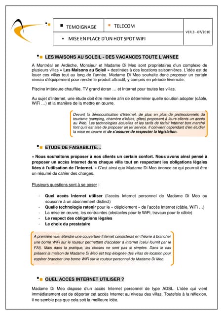 Mise en place d'un Hot Spot WiFi