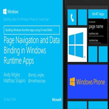03   page navigation and data binding in windows runtime apps