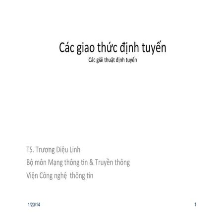 routing protocols-giai thua tim duong