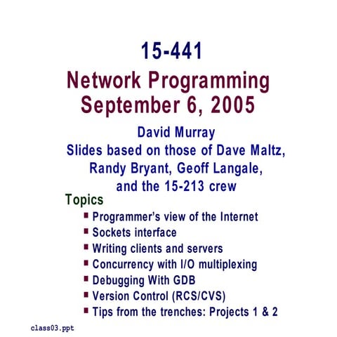 03 sockets | PPT