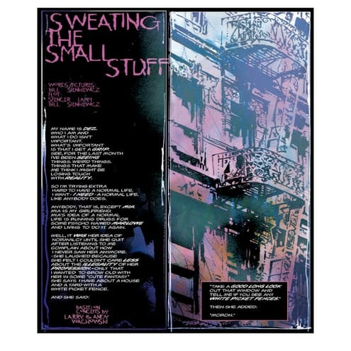 Comics de Matrix - Numero 3 - Sweating the small stuff - bill sienkiewicz