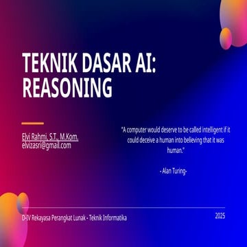 03 - Teknik Dasar AI - Reasoning - 2025.pptx