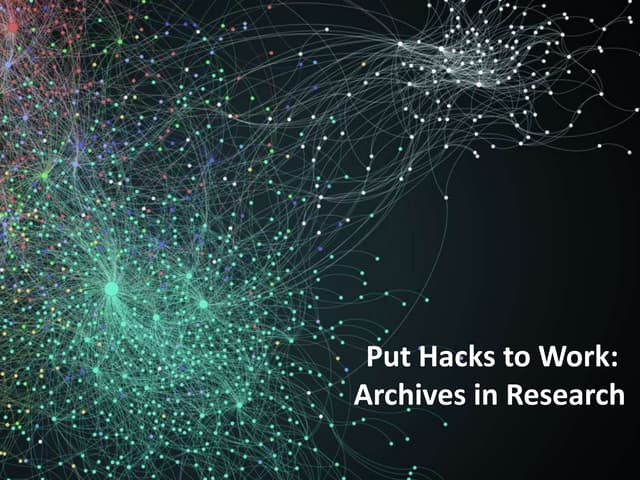 Web Archives and Data Challenges - ...