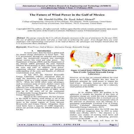 The Future of Wind Power in the Gulf of Mexico