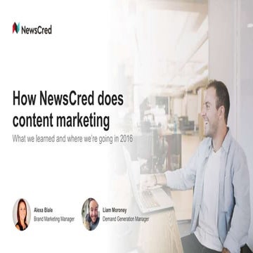 How NewsCred does content marketing