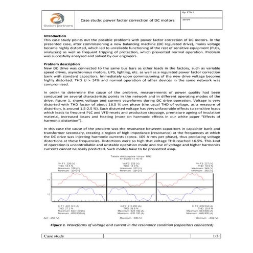 Case Study DC motor ENG | PDF