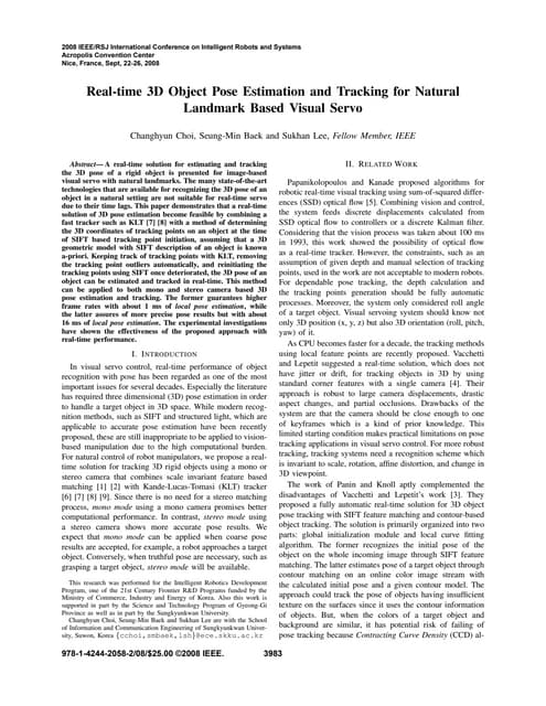 Real-time 3D Object Pose Estimation and Tracking for Natural Landmark Based V...