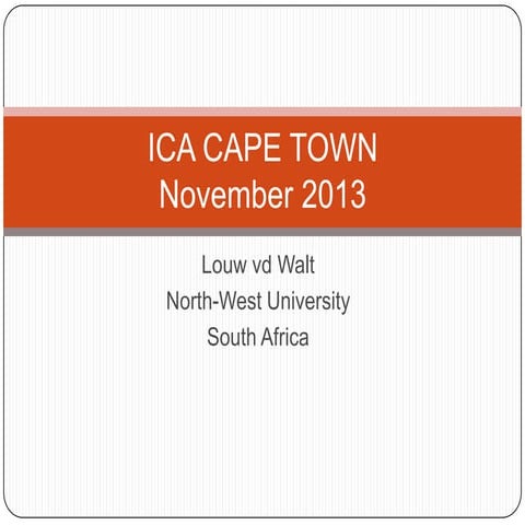 Louw Van Der Walt: Research Africa