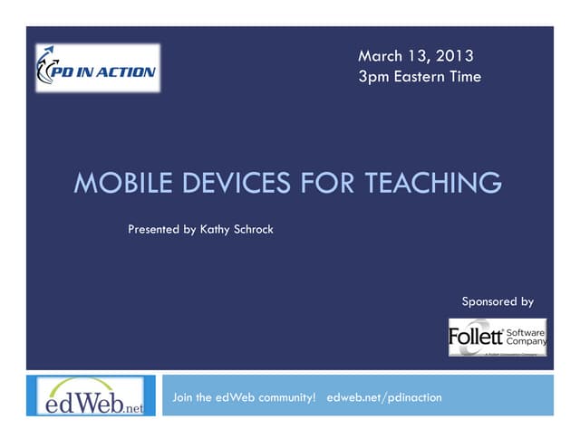 Mobile Devices in the Classroom