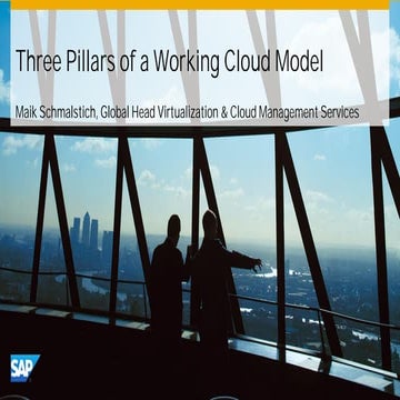 Three pillars of a working cloud model