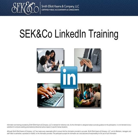 Optimizing LinkedIn for Marketing Your Company & Personal Profiles