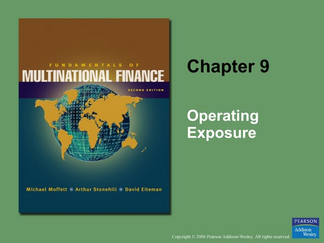 Fundamentals of Multinational Finance 5th Edition Moffett