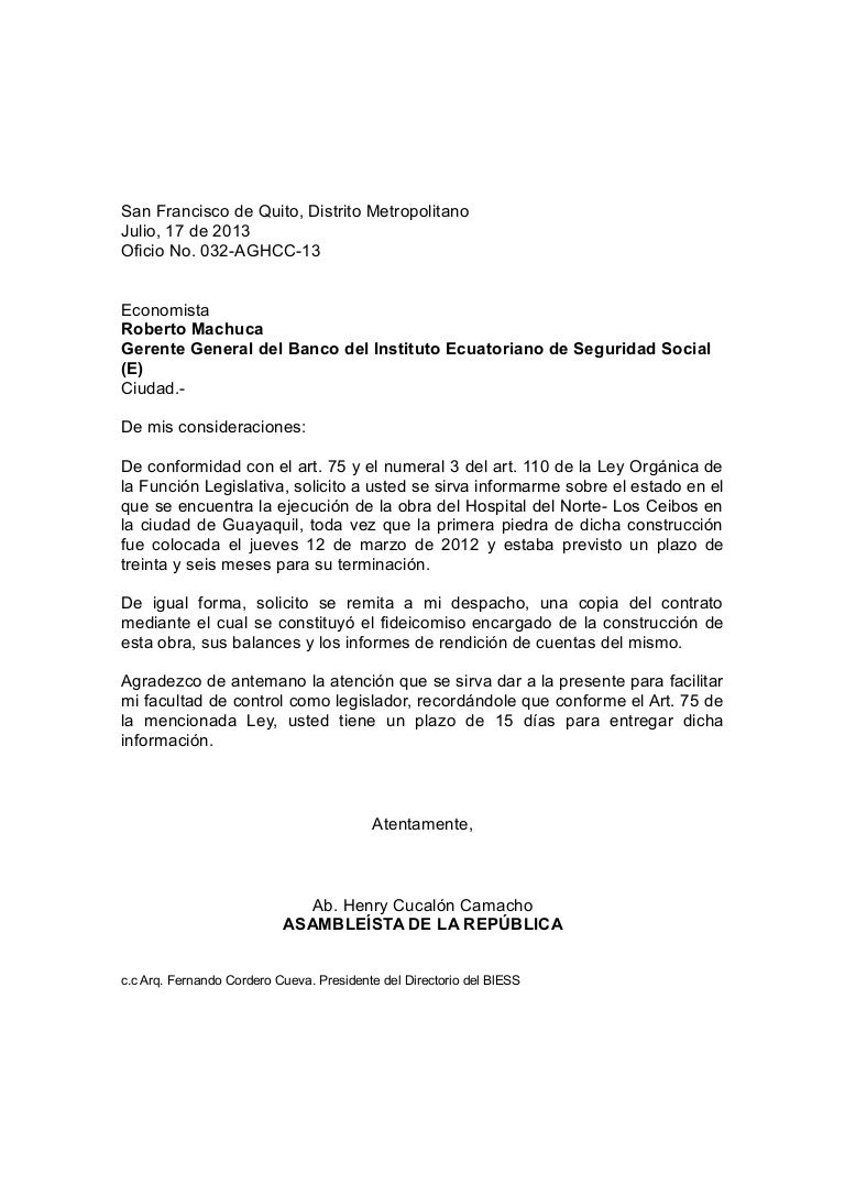 032 oficio pedido de información biess 032 oficio pedido de información biess