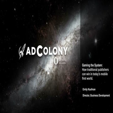 Gaming the system: How traditional publishers can win in today's mobile-first...