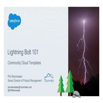 Lightning Bolt for Communities 101