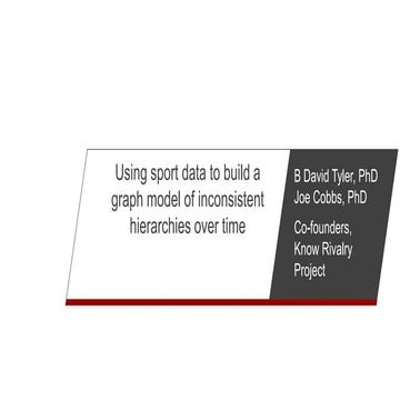 033 Using Sport Data to Build a Graph Model of Inconsistent Hierarchies ...