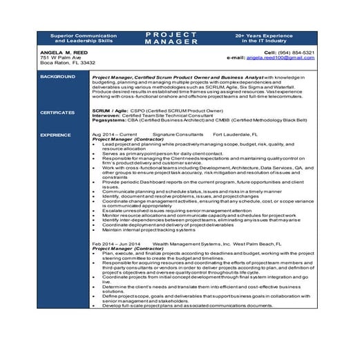 AngelaReedResumeBio112114