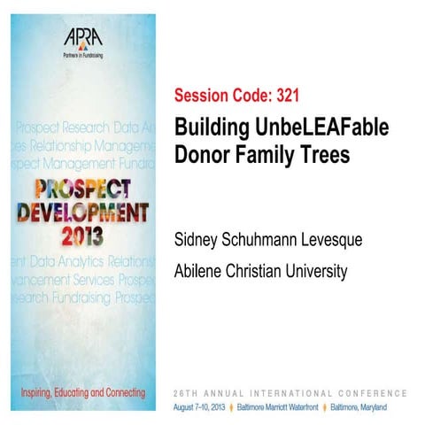 APRA 2013 presentation | PPTX
