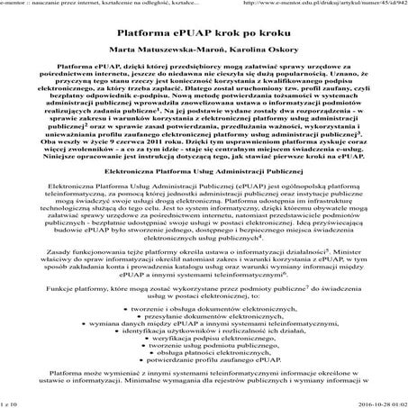 Platforma ePUAP-krok po kroku