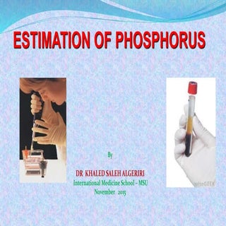 phosphorus estimation