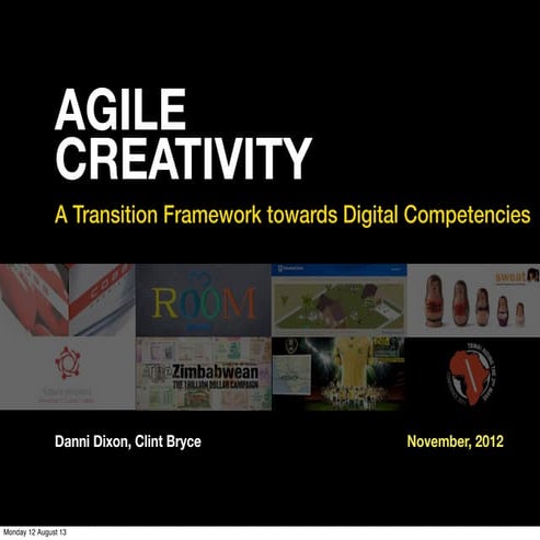 Agile Creativity - a transformation roadmap