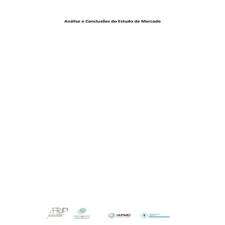 Análise e conclusões do estudo de mercado | PDF
