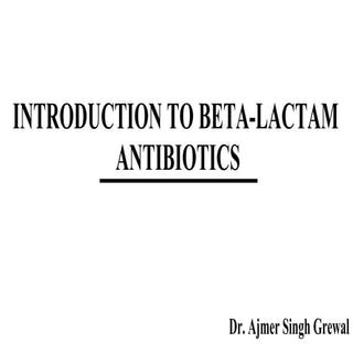 Introduction to Beta-lactam Antibiotics.pdf