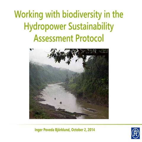 Hydropower Sustainability Assessment Protocol | PPTX