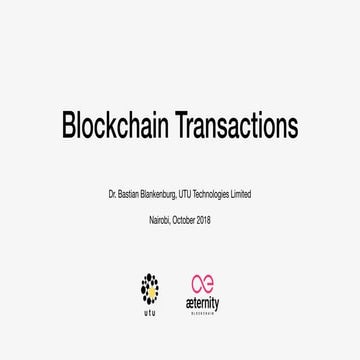 03 blockchain transactions | PDF