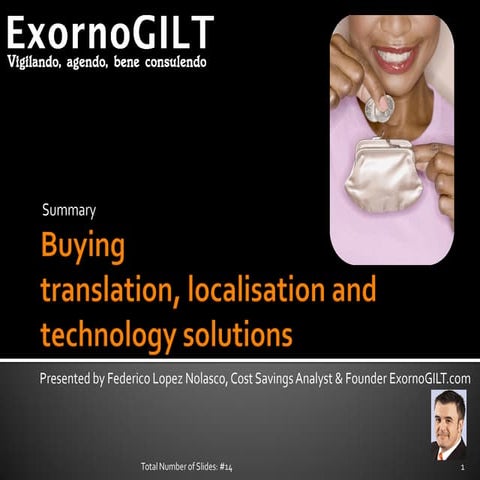 Support to Buying translation, localisation for buyers