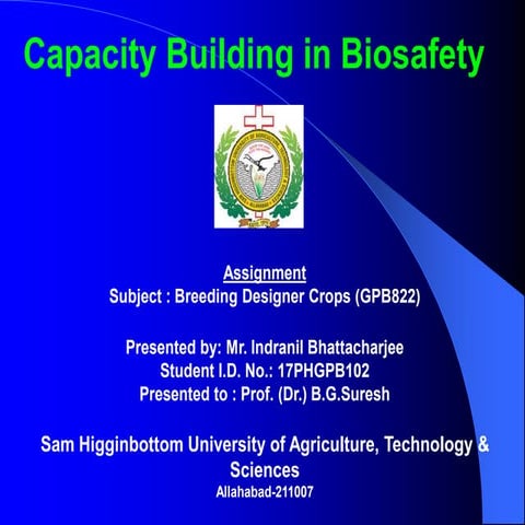 03 capacity building in biosafety