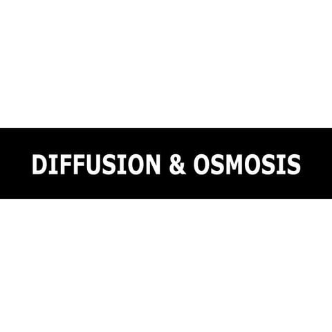 03 Diffusion, osmosis, and cell division