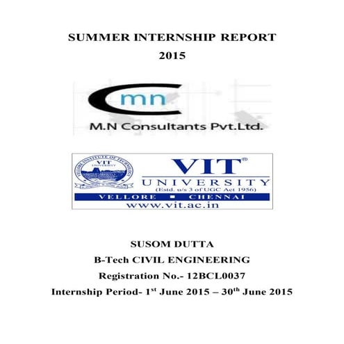 SUMMER INTERNSHIP REPORT