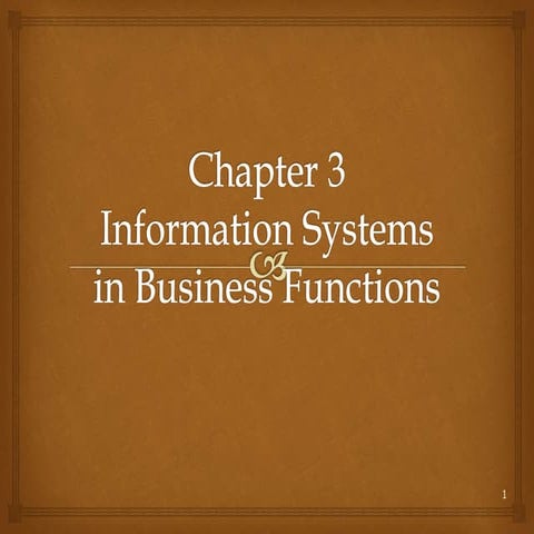 Information System in Business Enterprises