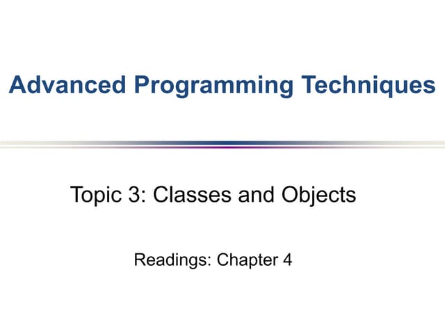 03class | PPT | Programming Languages | Computing