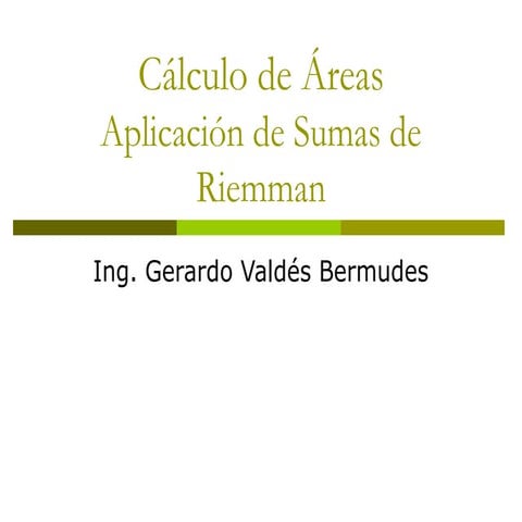 Cálculo de áreas