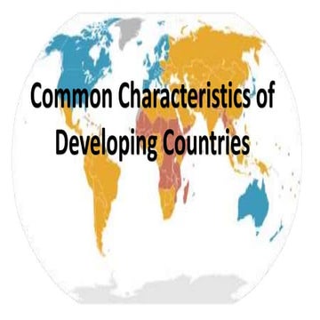 03 common characteristics of developing countries