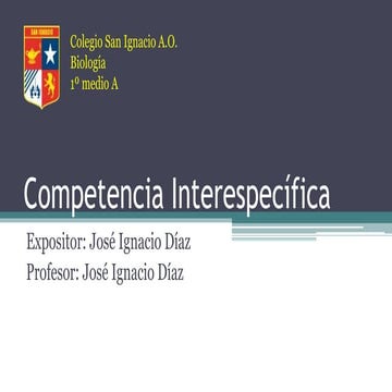 Competencia interespecífica | PPTX