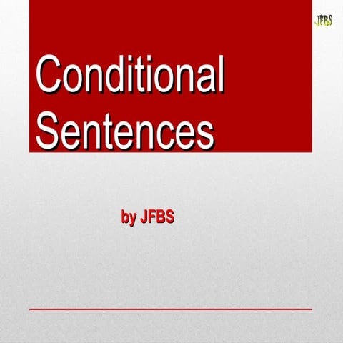 Condional sentences