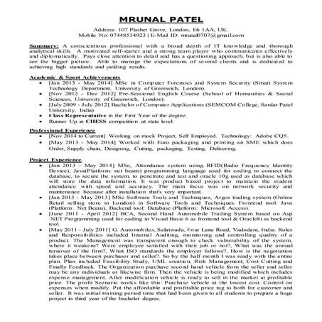 Mrunal CV