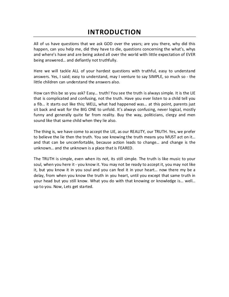 What Is Truth? Essay Example | blogger.com truth essay