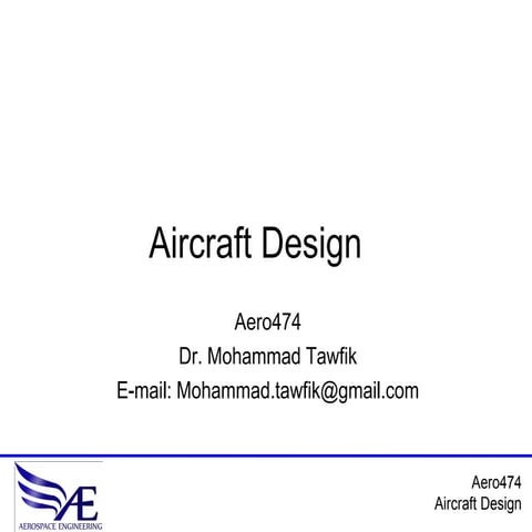 Aero474 Design Example