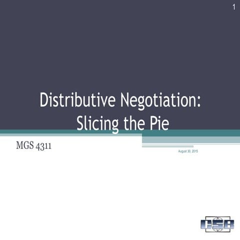 03 distributive negotiation slicing the pie
