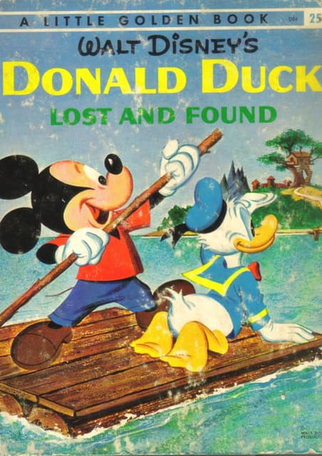 Donald Duck Lost And Found Little Golden Book New York Golden Pre