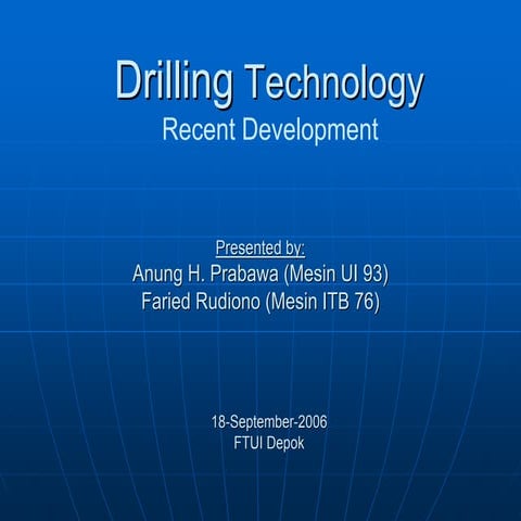 03 drilling recent development   ui 17 sep 2007