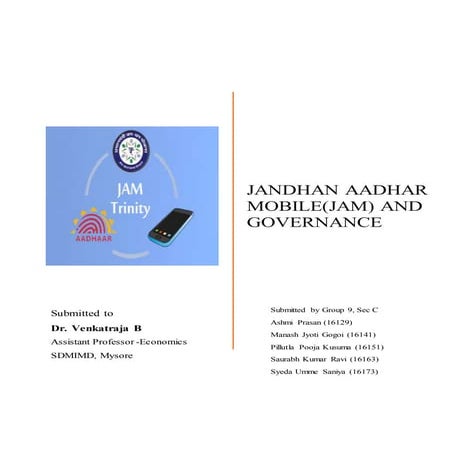 Research report on JAM trinity