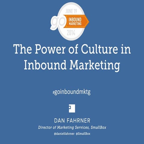 Dan Fahrner Marketing Culture