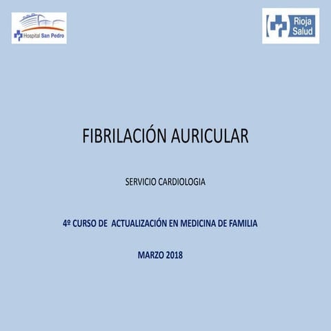 Fibrilación auricular