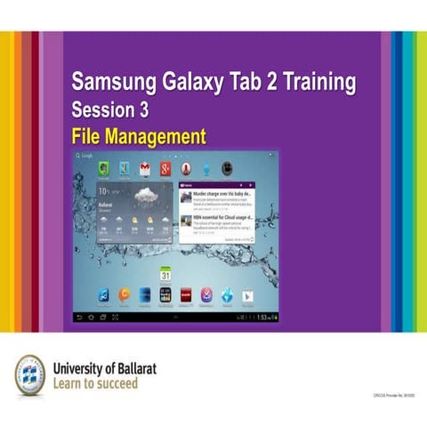 Galaxy Tablet Training -  File Management