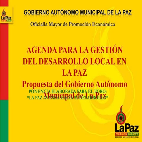 GOBIERNO AUTÓNOMO MUNICIPAL DE LA PAZ 